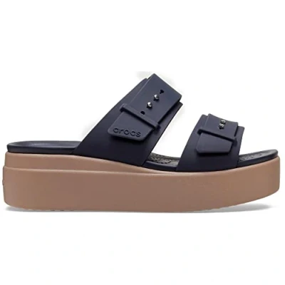 Immagine di Crocs Brooklyn Buckle Low Wedge, Piattaforma Donna, Deep Navy, 41/42 EU