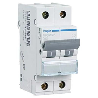Immagine di Interruptor automático magnetotérmico serie MU, 2P, 25A, curva C, 6KA
