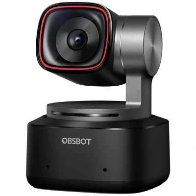 Immagine di Obsbot Tiny 2 PTZ Webcam 4K 3840 x 2160 Pixel Tracking automatico rapido tramite AI, Con piedistallo