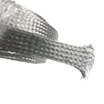 Immagine di Tubo di protezione per cavi, Guaina metallica in acciaio inossidabile 304 intrecciata da 10 m, 2 18 del filo rete pelle serpente color argento(18mm)