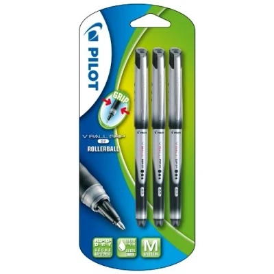 Immagine di Pilot VB7 Grip Penna a sfera, confezione da 3, colore nero
