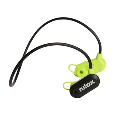 Immagine di Nilox Auricolari AirTunes, Cuffie Wireless con Doppio Microfono ENC, Resistenti all&#039;Acqua e alla Polvere, Auriculari Touch Control Musica Fino a 12 Ore