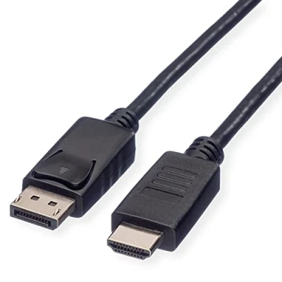 Immagine di Roline Displayport Cavo Spina DisplayPort, HDMI A 3.00 m Nero 11.04.5782 Schermato