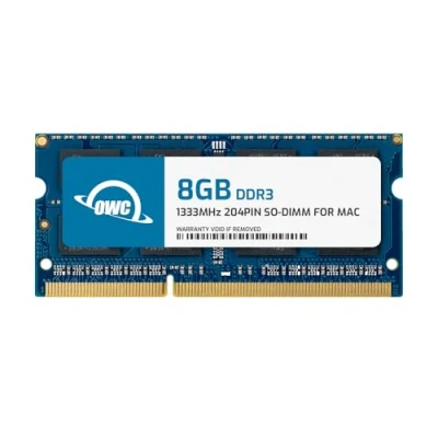 Immagine di OWC Modulo di Memoria DDR3 SO DIMM PC3 10600 CL9 da 8,0 GB 1333 MHz, (OWC1333DDR3S8GB)