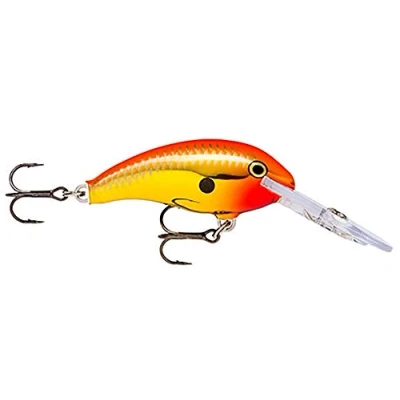 Immagine di Rapala Artificiale Shad Dancer Esca di Simulazione Pesca a Traina Acqua Dolce in Legno Balsa Prof. Nuoto 3, 3 4.2m 7cm/15g Prodotta Estonia Chrome Gold Fluorescent Red Unisex Adult, 7 cm / 15 g