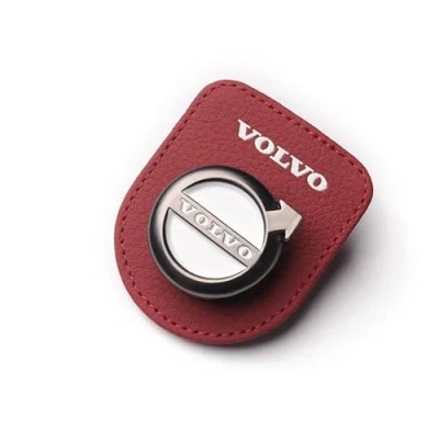 Immagine di AIYING Pelle, Porta Occhiali da Sole per Auto, Clip Biglietti, Accessori Decorazione Interni, Volvo XC60 S40 S60 S90 XC40 XC70 XC90 V40 V60 V90 S80 S80L,Red