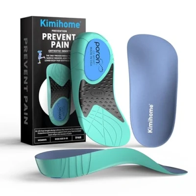 Immagine di Inserti per Fascite Plantare Dolore al Tallone Scarpe Kimihome con Supporto Arco Cuscinetti Ortopedici Piedi Piatti, Spine Calcaneari e Tendinite d&#039;Achille.