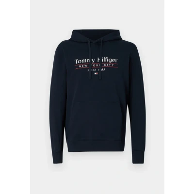 Immagine di Tommy Hilfiger Center Stack Hoody Felpa, Uomo, Taglia: XS, Desert sky