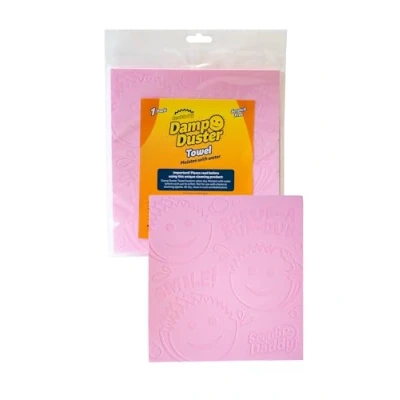 Immagine di Scrub Daddy Asciugamano per spolverare umido, multiuso la pulizia, detergente veneziano e in legno, spugna increspata prese d&#039;aria, radiatore, battiscopa, specchi, prodotti pulizia