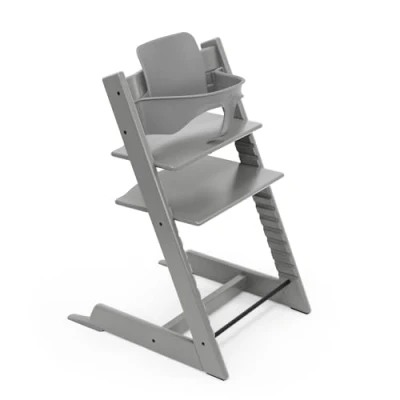 Immagine di STOKKE® Tripp Trapp® Sedia Faggio Grigio Tempesta incl. Baby Set V2