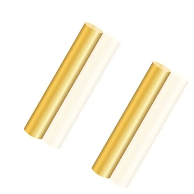 Immagine di LAVMHAB Asta rotonda in ottone, 10 mm x 100 mm, barra ottone massiccio, per lavori fai da te (2 pezzi)