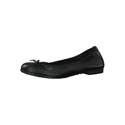 Immagine di MARCO TOZZI Ballerine Donna in Pelle con Fiocco, Nero (Schwarz 1), 38 EU