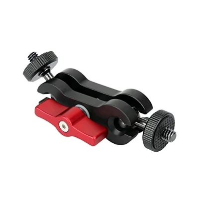 Immagine di NICEYRIG Braccio snodato con supporto per monitor a doppia sfera (vite 1/4 &quot;) luci LED LCD