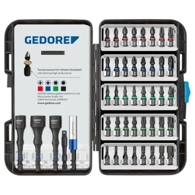 Immagine di Gedore 666 045 Kit inserti 45 parti 1/4 (6.3 mm)