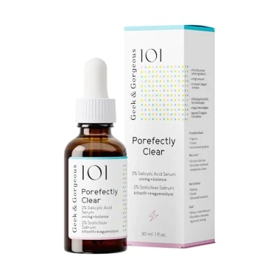 Immagine di Geek &amp; Gorgeous Porefectly Clear Siero raffinante dei pori con acido salicilico al 2% e sarcosina, per una pelle più chiara, pelli miste grasse, flacone da 30 ml
