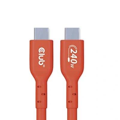 Immagine di club3D Cavo USB C 2.0 Spina C® 4.00 m Arancione CAC 1515