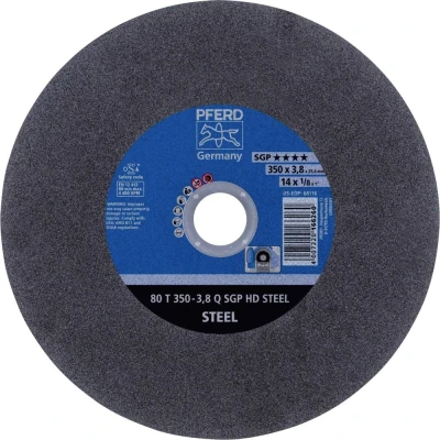 Immagine di PFERD 80 T 350 3,8 Q SGP HD STEEL/25,4 66323525 Disco di taglio dritto mm 10 pz. Acciaio temprato,