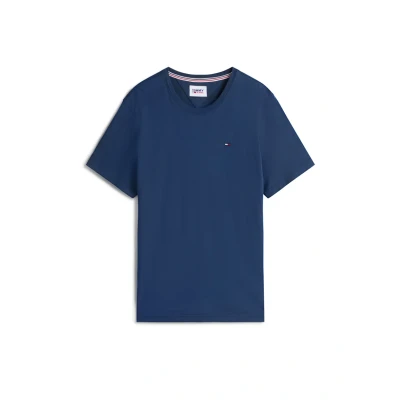 Immagine di Tommy Jeans Tjm Xslim Jersey Tee Dm0dm04411, Maglietta a Maniche Corte Uomo, Blu (Black Iris), XS