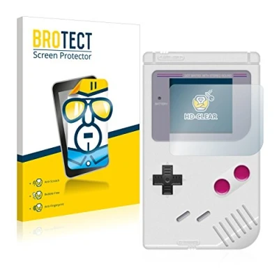 Immagine di brotect Pellicola Protettiva per Nintendo Gameboy (1989) Protezione Schermo (2 Pezzi) [Trasparente, Anti Impronte]