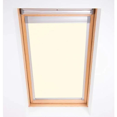 Immagine di Bloc Skylight Blind C02 Tenda a rullo oscurante per lucernari Velux, colore: crema, pvc, 85 x 15