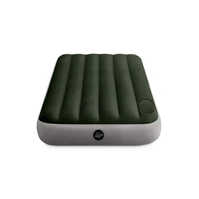 Immagine di Intex 64761E Dura Beam Standard Downy Air Materasso: Fiber Tech, misura doppia, pompa a pedale integrata, altezza letto 25,4 cm, portata 136,1 kg