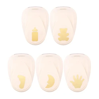 Immagine di Vaessen Creative Set di fustelle per bambini, 5 pezzi, carta colorata e materiale bricolage fino a 250 g/m², fai da te, con scrapbooking