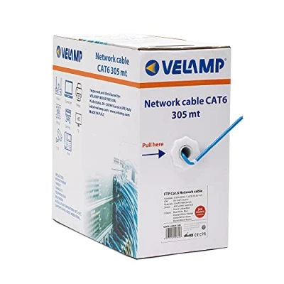 Immagine di Velamp Cavo di Rete LAN Ethernet Cat 6 FTP Lunghezza 305 mt Confezione pull box