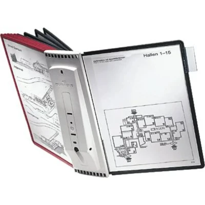 Immagine di Durable Supporto da parete per pannello espositivo SHERPA WALL 10 5631 Rosso, Nero DIN A4 Numero di display inclusi