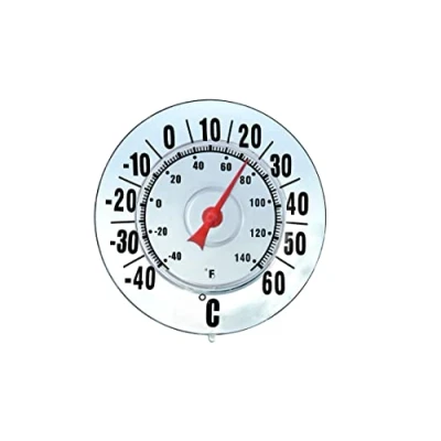 Immagine di Maximex Termometro da esterno, con ventosa, cifre grandi, senza mercurio, scala di temperatura in Celsius e Fahrenheit, dimensioni: Ø 18 cm
