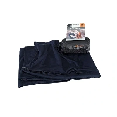 Immagine di Cocoon Travel Blanket Articolo da viaggio Merino Wool/Silk Blu 2016 Coperta