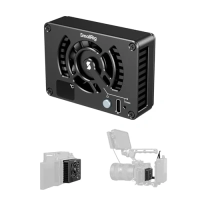 Immagine di SMALLRIG Sistema di Raffreddamento Esterno per Sony/per Canon/per FUJIFILM, Ventola a Scatto con Modulo TEC ZV E10/A7 IV/A6700/FX3/ A7CII, R5/R6/R7/R8, X S10 4815