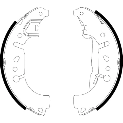Immagine di TEXTAR 91081500 Ganasce freno 228,4 42 con leva a mano FIAT: 500L, Tipo Hatchback, Sedan