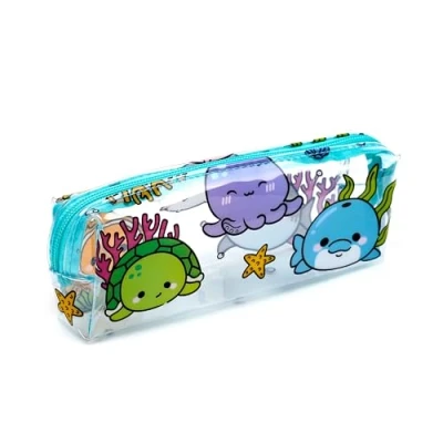 Immagine di Puckator Astuccio Portapenne Trasparente Oceano Animali Dolci