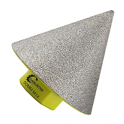 Immagine di Punta per Smusso Diamantata 50mm Fresa Fori Sagomatura Allargamento Pulizia dei Esistenti in Piastrelle Ceramica Porcellana Marmo Granito M14 Filettatura SANLEETEK