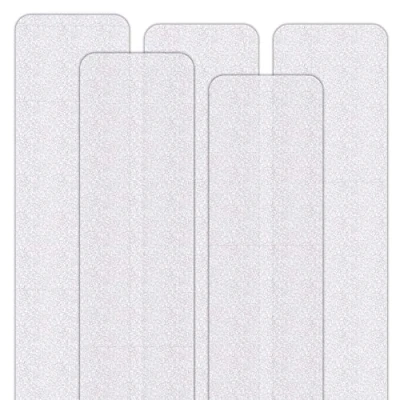 Immagine di SeKi Strisce antiscivolo 5 pezzi 75 x 15 cm trasparente per scale, doccia, vasca da bagno autoadesive, adatto piedi nudi, classe di R9 secondo DIN 51130; nastro