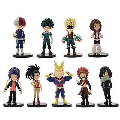 Immagine di Jiumaocleu My Hero Academia Figure 7.5 10.5cm Todoroki Deku Bakugou Uraraka Dabi Kirishima Momo MHA Set