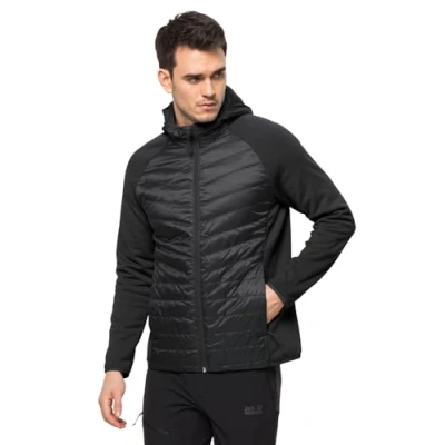 Immagine di Jack Wolfskin Routeburn PRO Hybrid Giacca da mezza stagione, Uomo, Taglia: Small, Black