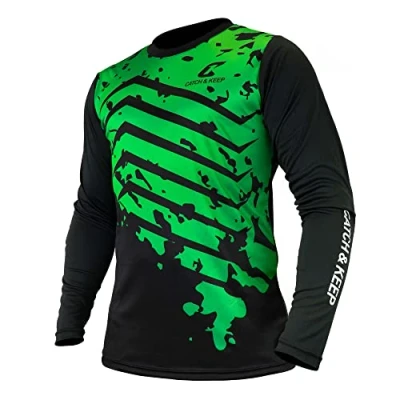 Immagine di CATCH &amp; KEEP Divisa Portiere Maglietta Calcio per Donne, Uomini e Bambini Imbottitura sui Gomiti Maglia Bambino Traspirante con Massima Protezione