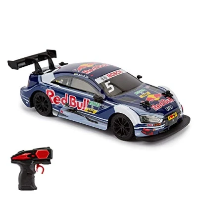 Immagine di CMJ RC Cars Auto Audi RS5 DTM con Licenza Ufficiale Telecomando Scala 1:24 2.4 GHz Blu/Rosso Toro
