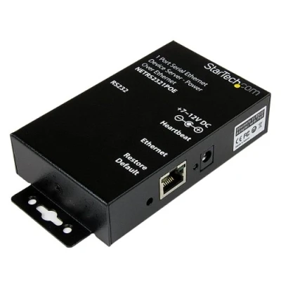 Immagine di Startech.Com Convertitore Seriale Ethernet Rs 232 a 1 Porta, Poe Power Over