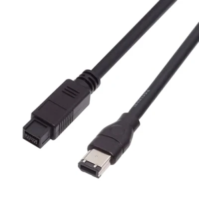 Immagine di Chenyang CY Cavo Firewire da 800 a 400,9 Pin maschio 6 femmina IEEE 1394b 9 / Beta 400 Cable 1.8m Black