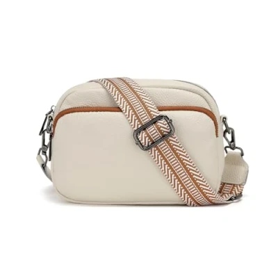 Immagine di Miss Lulu Borsa a Tracolla Donna, Borse Donna Piccola, Borsetta Donne in Vera Pelle, Crossbody