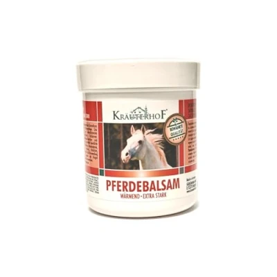 Immagine di Kräuterhof Balsamo per cavalli extra forte, in gel, massaggi, riscaldante, con estratti di foglie vite rosse e ippocastano, 100 ml