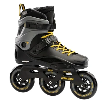 Immagine di Rollerblade RB 110 Pattini in linea da uomo, nero/giallo zafferano, 42 EU