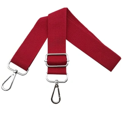 Immagine di Tracolle per Borsa Donna Tracolla Regolabile Cinghie Larga 3.11cm con Argento Moschettoni, Borsette, Crossbody Ricambio Borsa, Rosso