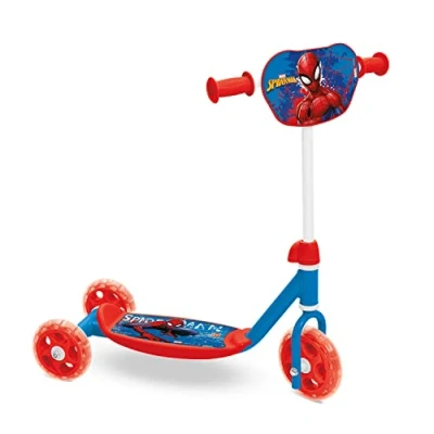 Immagine di Mondo Toys Unisex Bambini My First Scooter Spiderman Monopattino Baby 3 Ruote, Con Borsetta Porta Oggetti Inclusa, Da 2 Anni, Multicolore