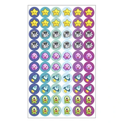 Immagine di Haberdashery Online Set Abbinamento Calzini, 60 Etichette Termoadesive, Facile da Applicare, Morbido e Resistente, Lavabile, Galaxy, 1.5 cm, Carta.