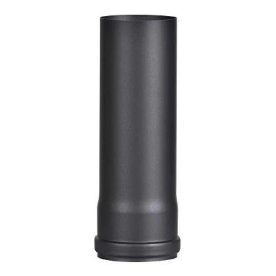 Immagine di FIREFIX R100/2 Tubo a pellet in acciaio spesso 1,2 mm, diametro 100 per stufe e camini pellet, Senotherm, nero, lunghezza 250 mm