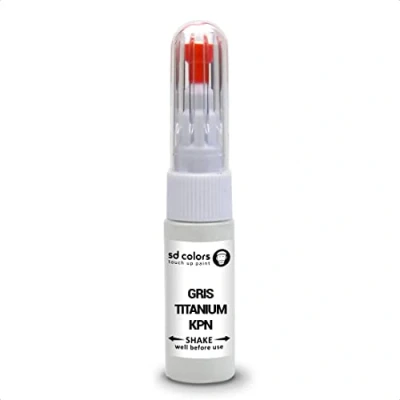 Immagine di SD COLORS GRIS TITANIO KPN compatibile con RENAULT Nuovo Kit di riparazione penna per ritocco 20 ML GRAFFIO PENNELLO CODICE COLORE
