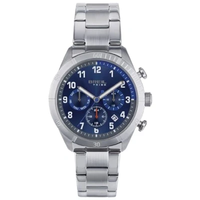Immagine di Breil Orologio UOMO MATE quadrante BI COLORE BLU movimento MULTIFUNZIONE QUARZO e BRACCIALE ACCIAIO ARGENTO EW0593